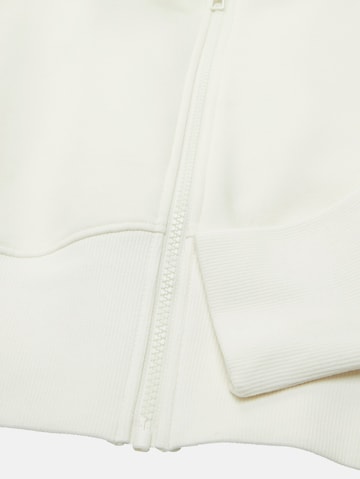 TOM TAILOR Zip-Up Hoodie in White