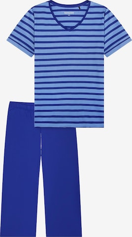 SCHIESSER - Pijama 'Casual Essentials' en azul: frente