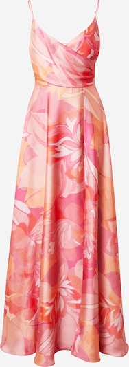SWING Robe de soirée en abricot / orange foncé / rose clair / blanc, Vue avec produit