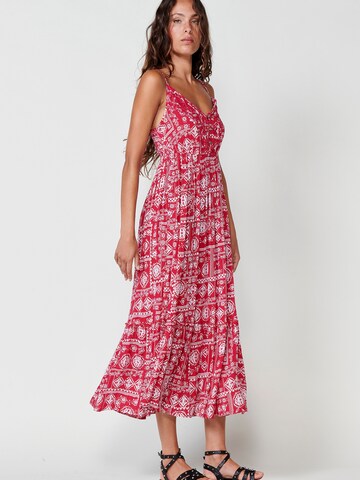 Robe d’été KOROSHI en rouge