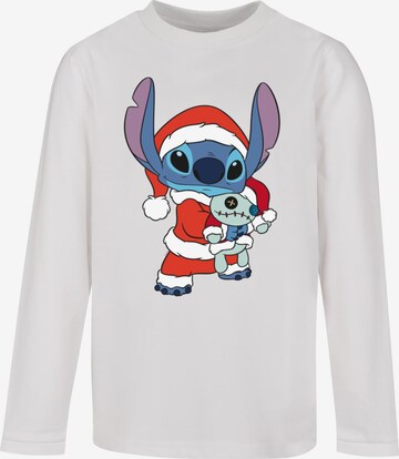 ABSOLUTE CULT Shirt 'Lilo And Stitch - Christmas' in White: front