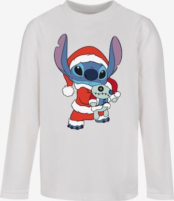 Maglietta 'Lilo And Stitch - Christmas' di ABSOLUTE CULT in bianco: frontale