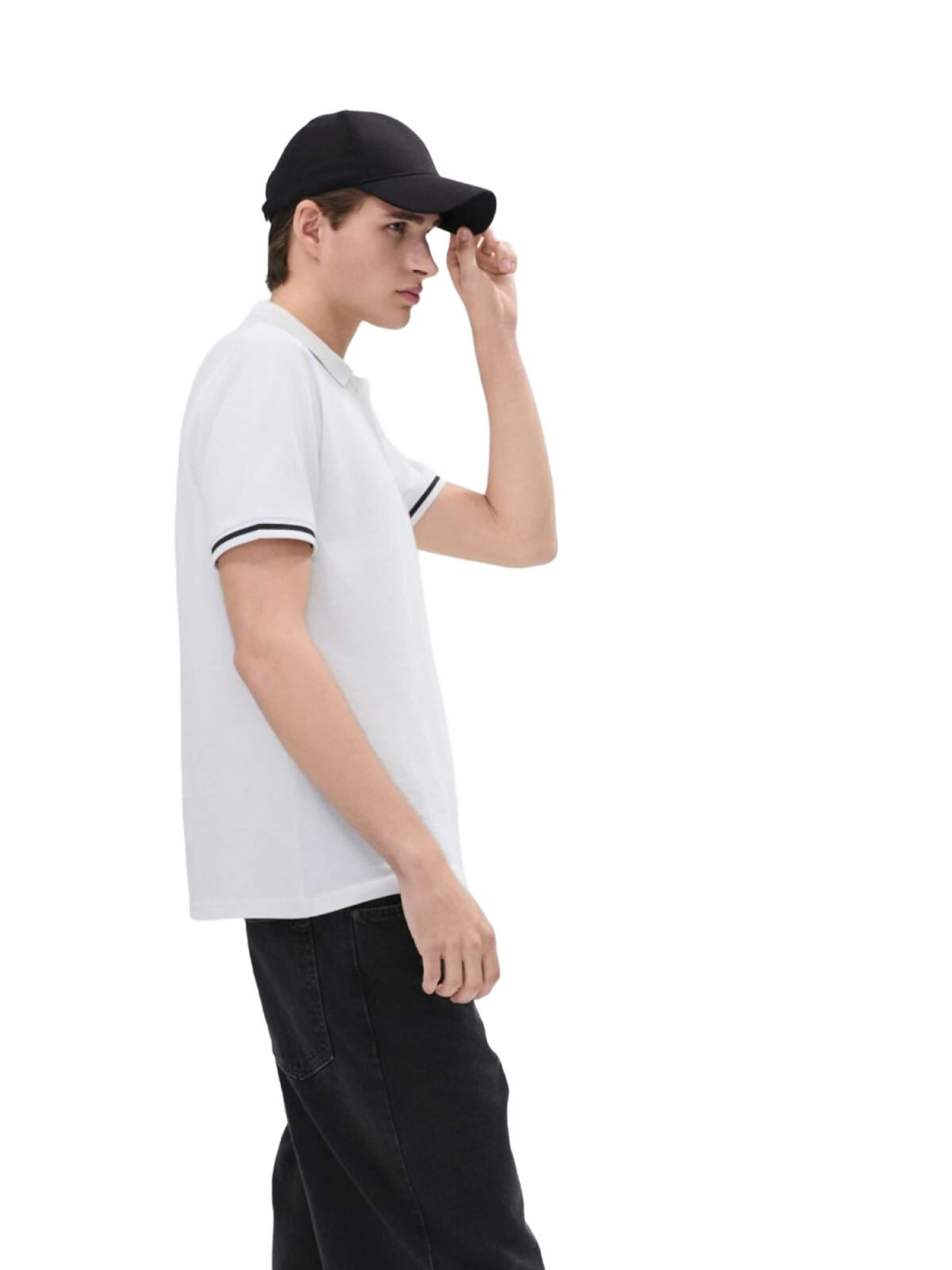LTB Jeans Shirt 'LTB Jeans Herren-Polohemd mit Knöpfen' in White