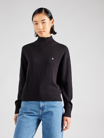 Calvin Klein Jeans Trui in Zwart: voorkant