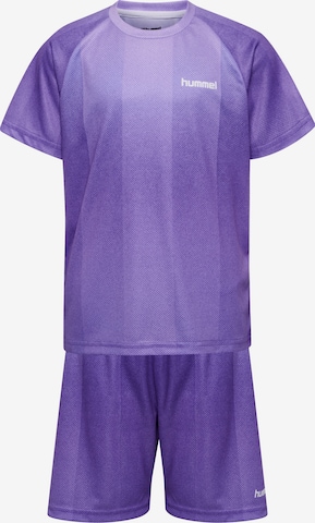 Hummel Tracksuit in Purple: front