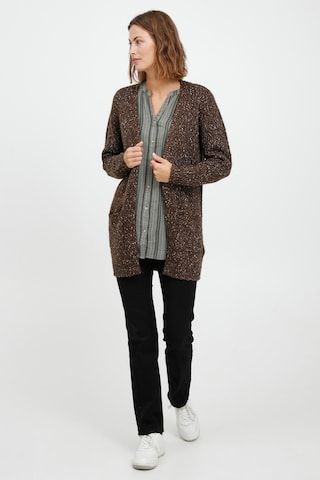 Fransa Knit Cardigan 'FRCESPOT 1' in Brown