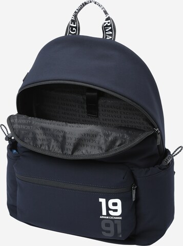 ARMANI EXCHANGE Backpack 'ZAINO' in Blue