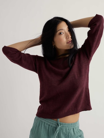 Pullover 'Knavock' di Seasalt Cornwall in rosso: frontale