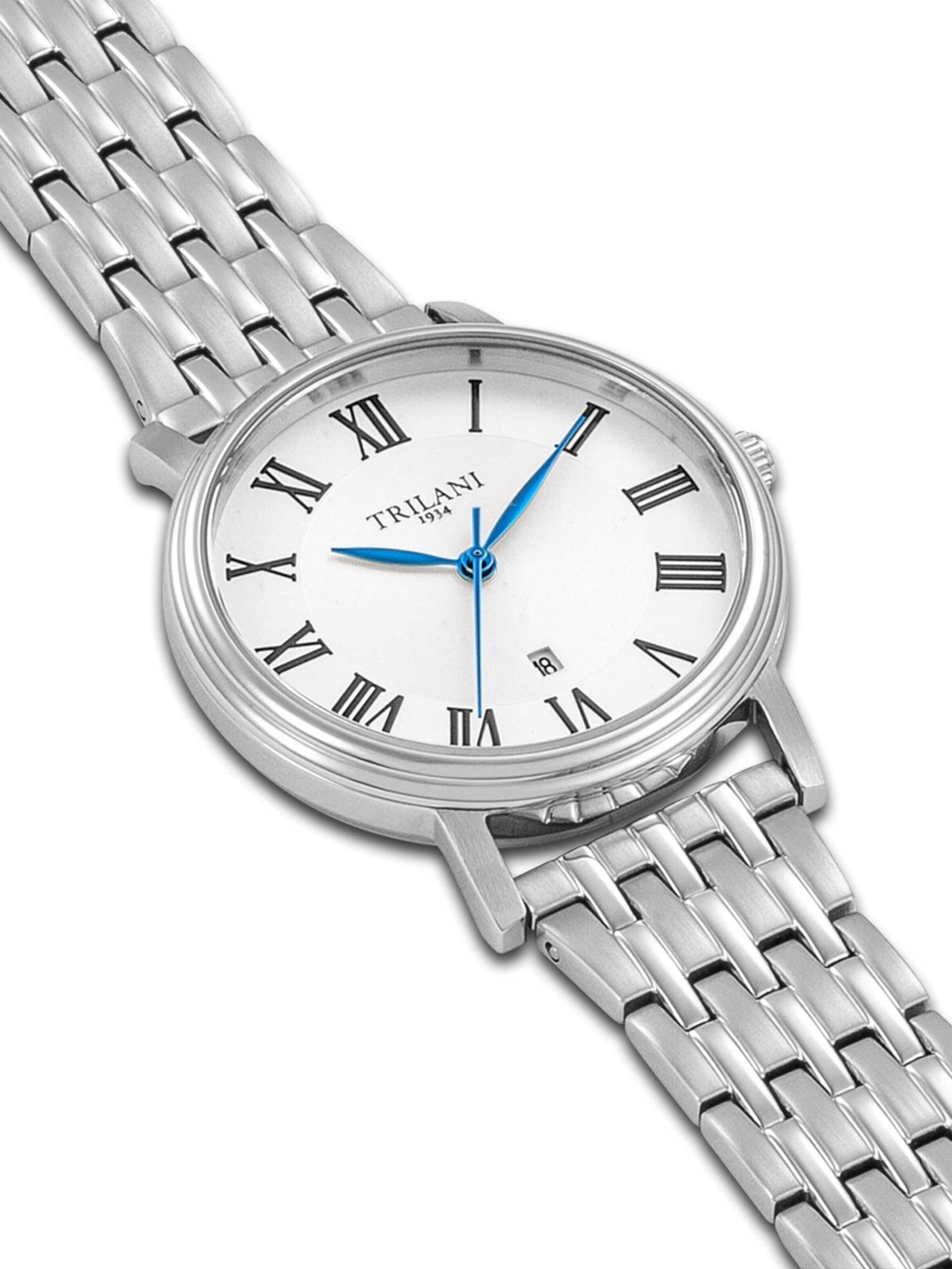 Trilani Analog Watch in Silver