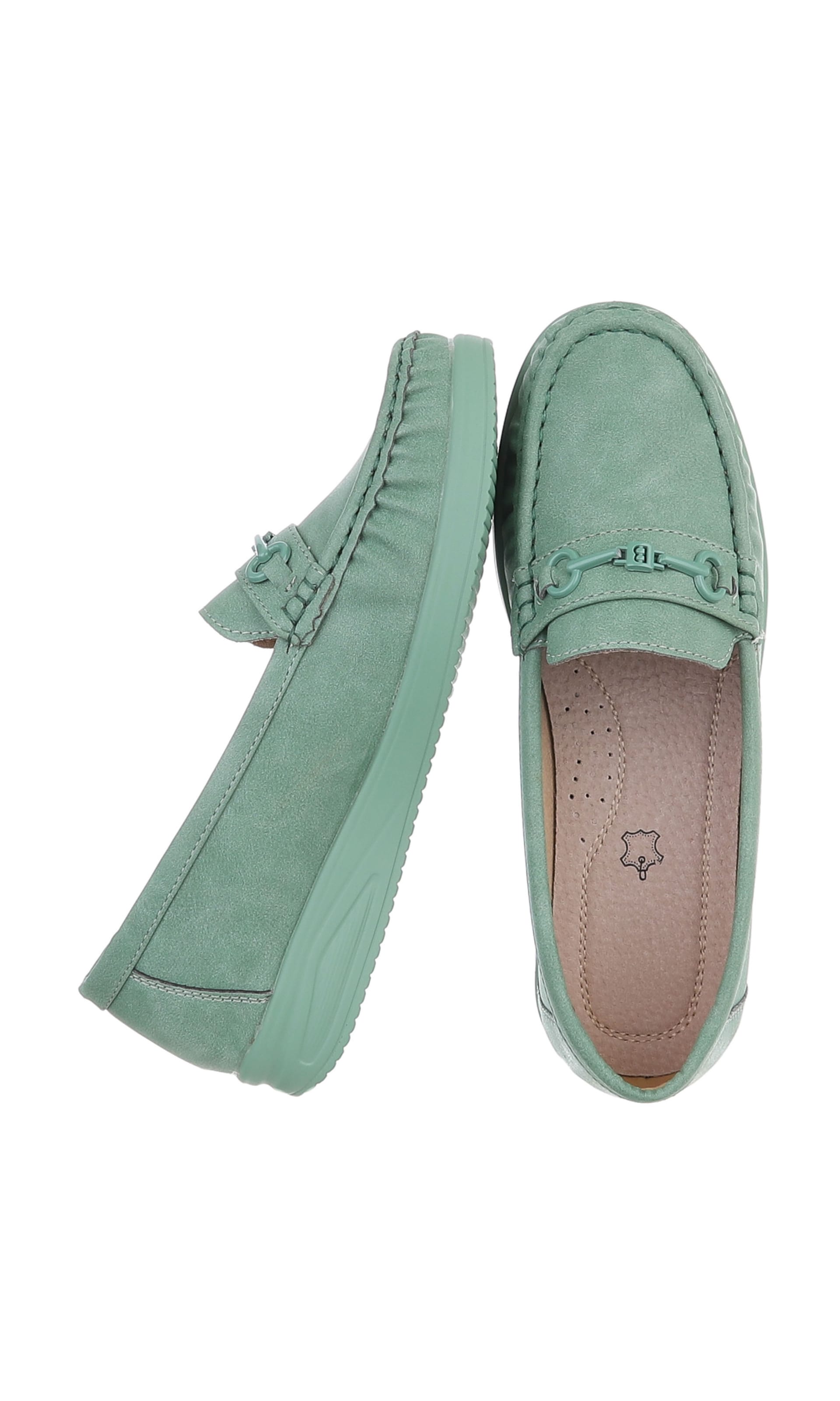 Ital-Design Moccasins in Green