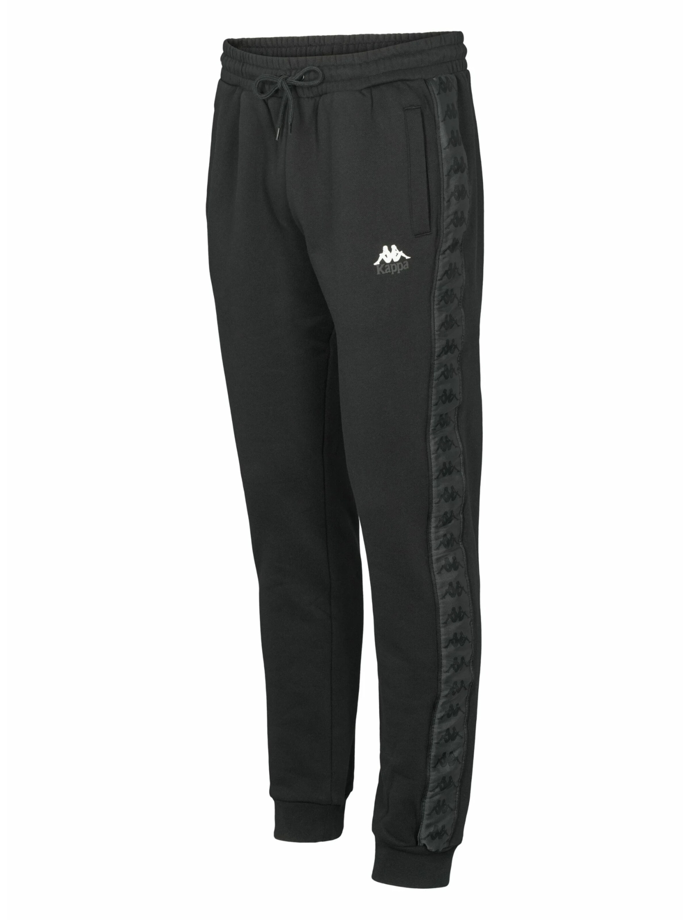 KAPPA Tapered Bukser 'Banda Braxas' i sort