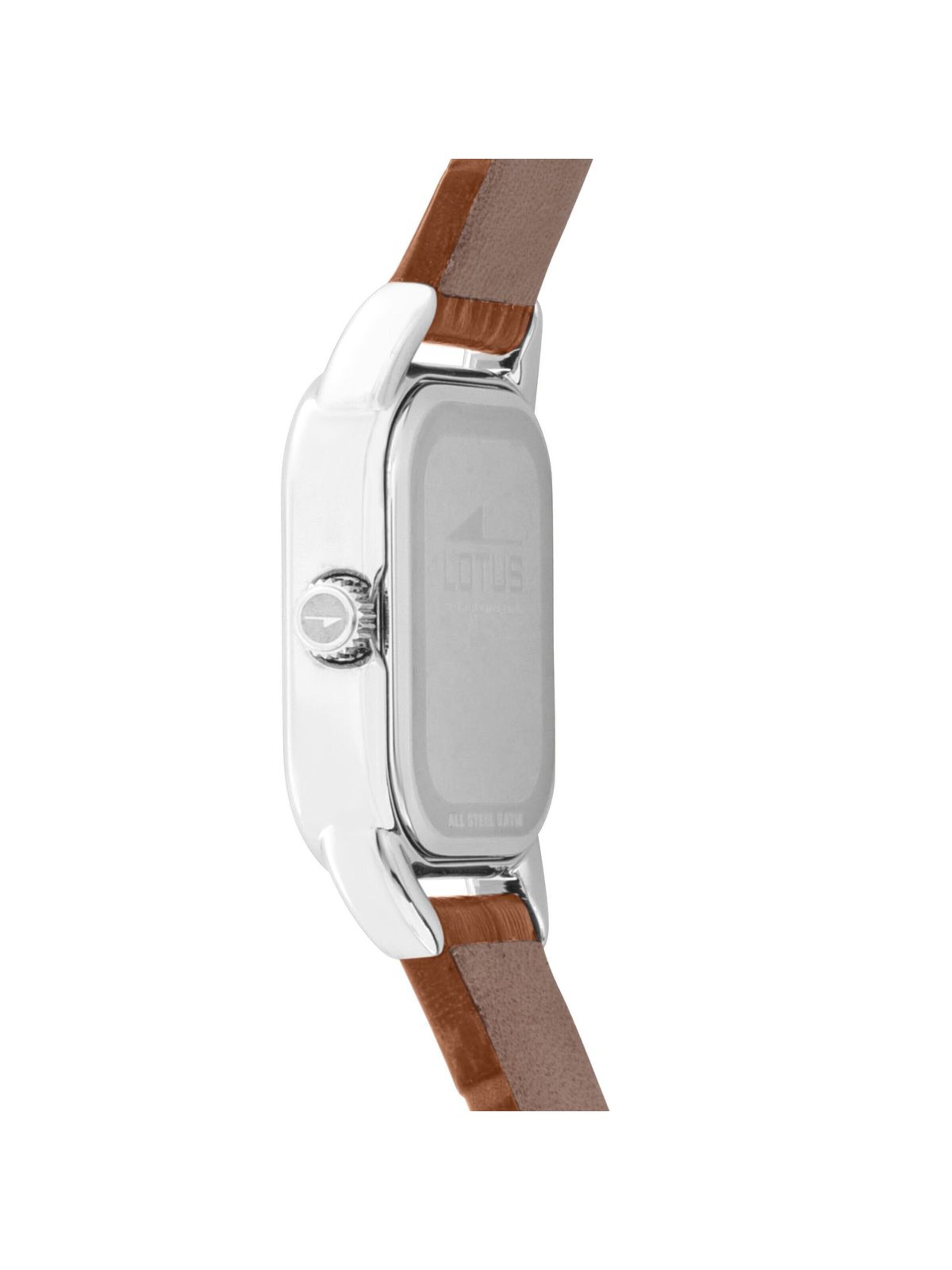 Montre à affichage analogique Lotus en marron