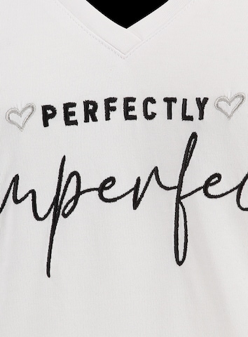 T-shirt 'PERFECTLY' Key Largo en blanc
