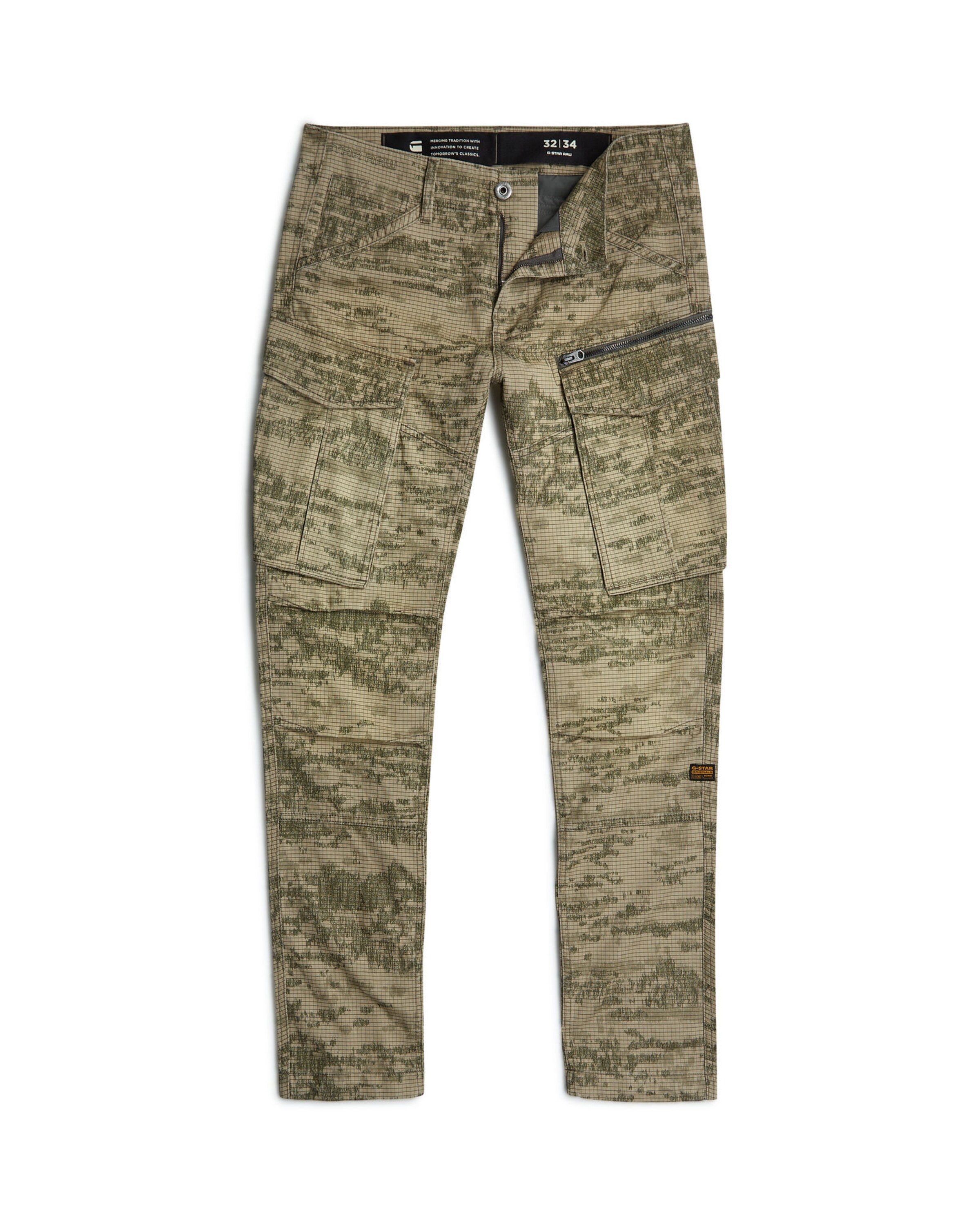 G-STAR Tapered Cargo Pants in Beige: front