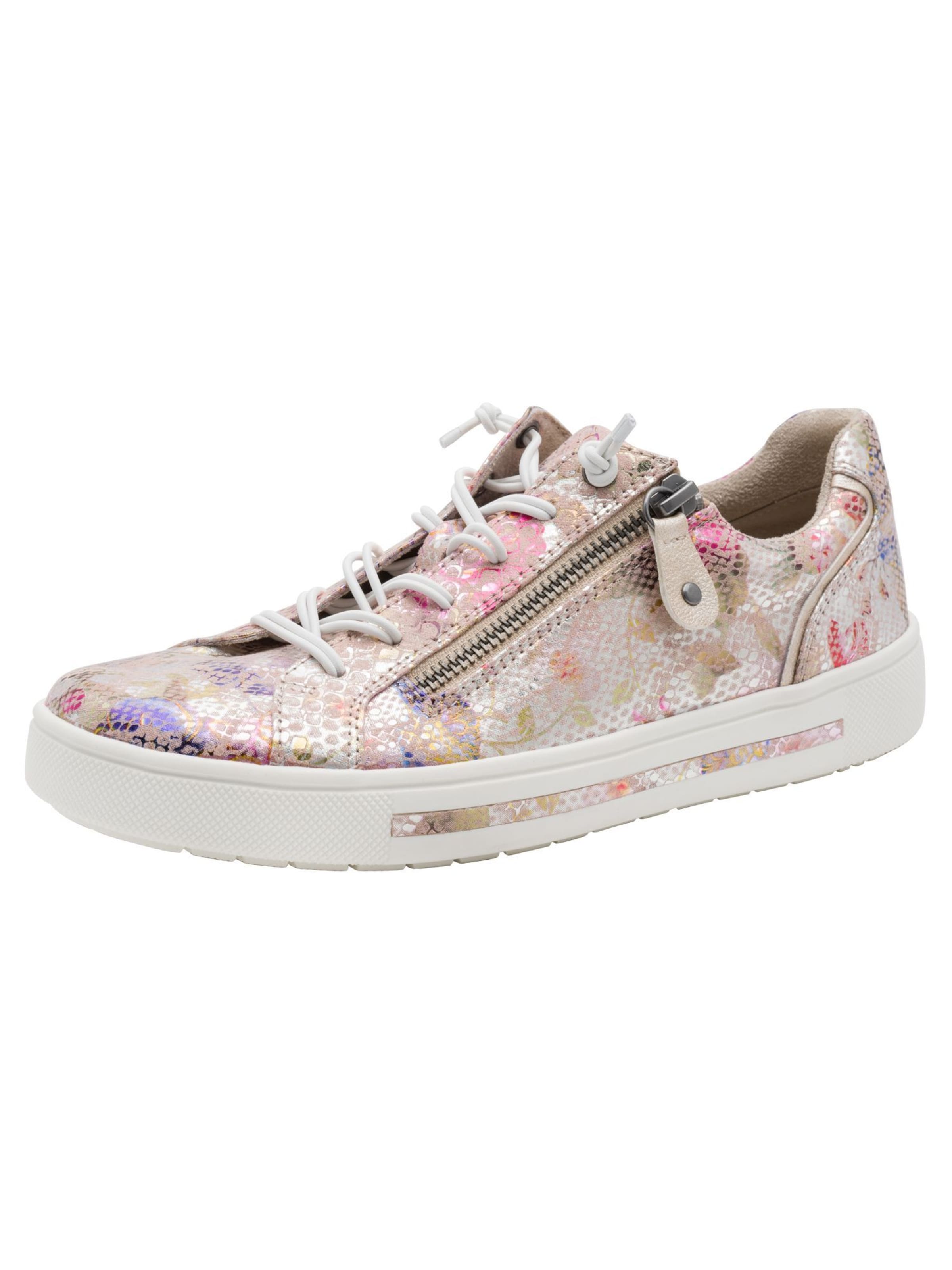 Baskets basses JANA en argent : devant