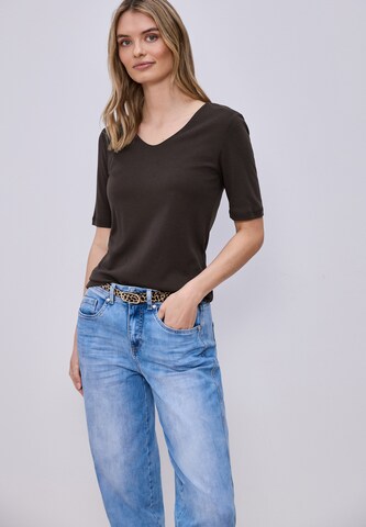 STREET ONE Shirt in Brown: front