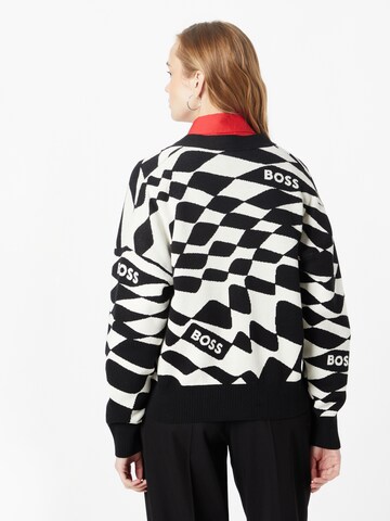 BOSS Strickjacke 'Falentissa' in Schwarz
