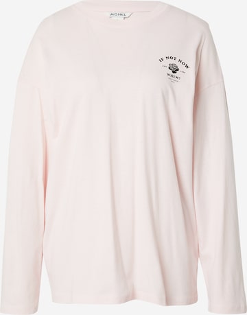 Monki T-shirt i rosa: framsida