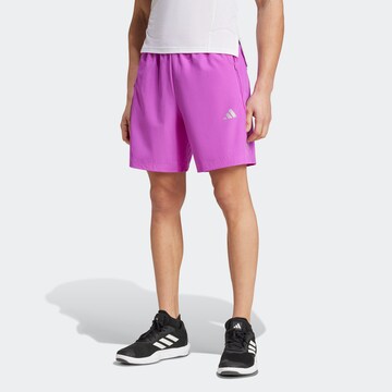 ADIDAS PERFORMANCE Regular Sportbroek 'Gym+' in Roze: voorkant