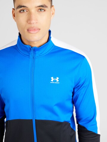 UNDER ARMOUR - Sudadera con cremallera deportiva en azul