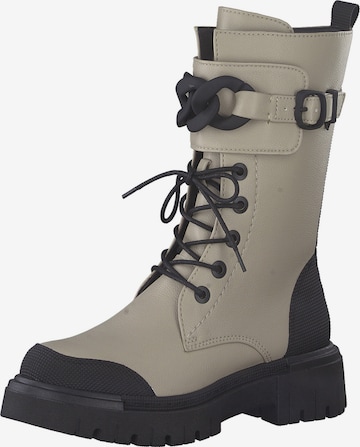 MARCO TOZZI Lace-Up Ankle Boots in Grey: front