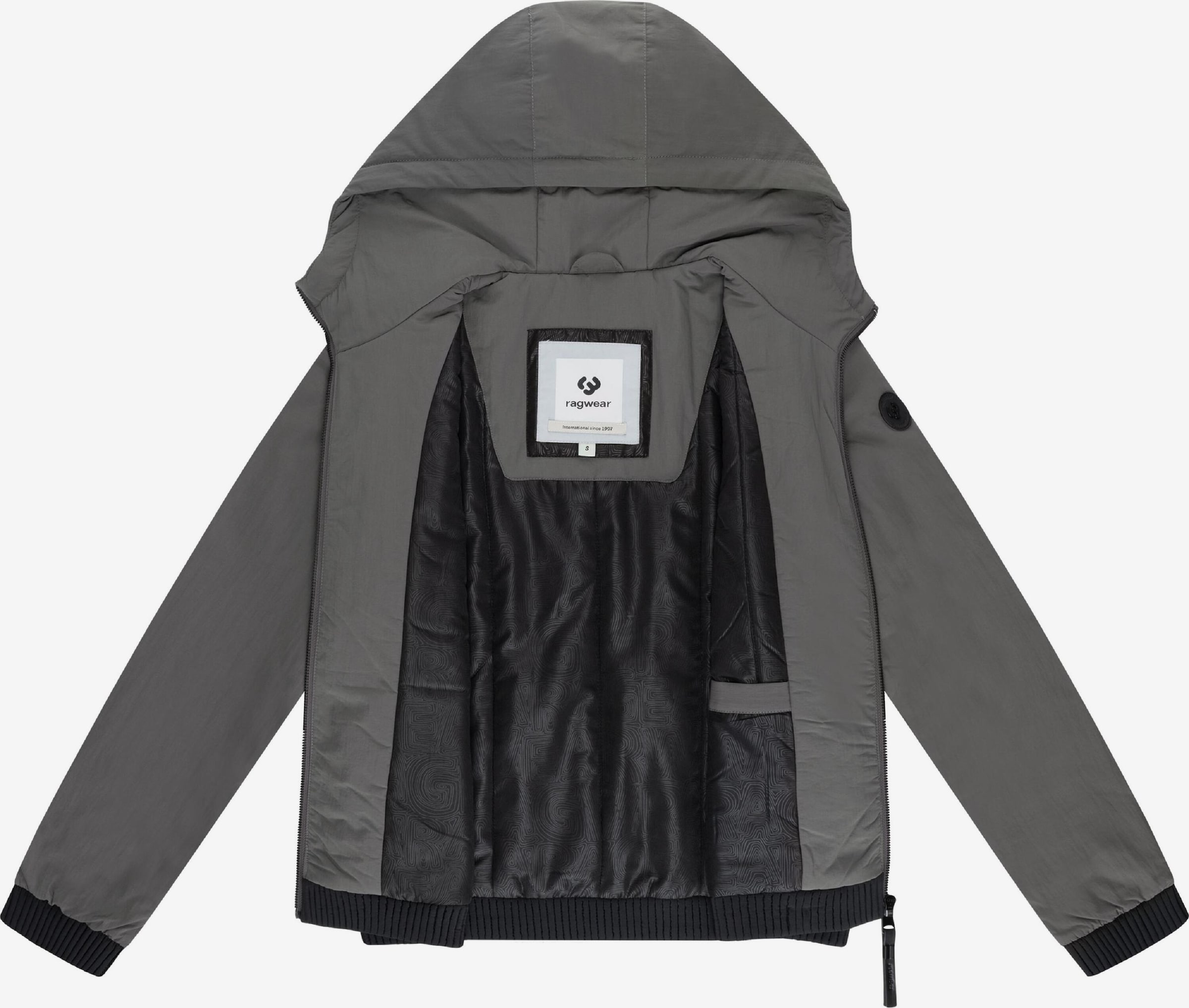 Ragwear Veste d'Extérieur Grise à Capuche Femme (EU 36