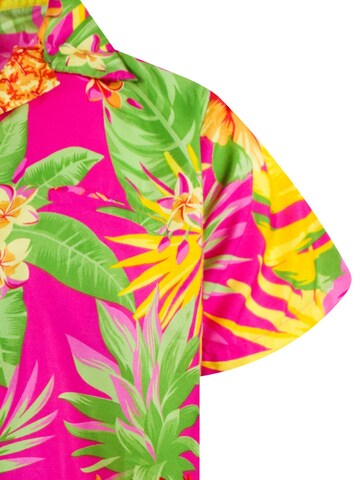 King Kameha Shirt 'Pineapple' in Pink