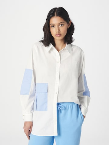 SISTERS POINT Blouse 'EPANA' in Wit: voorkant