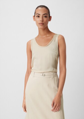 COMMA Top in Beige: front