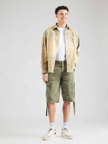 CAMP DAVID - Loosefit Pantalón cargo en verde