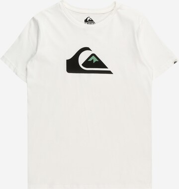 QUIKSILVER - Camiseta funcional en blanco: frente