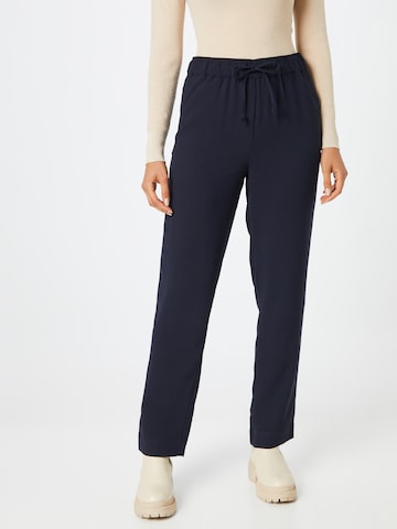 SOAKED IN LUXURY Tapered Pants 'Shirley' in Blue: front