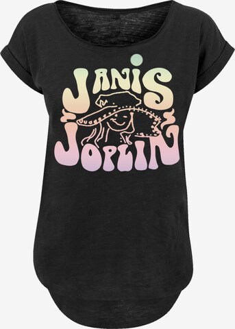 F4NT4STIC Shirt 'Janis Joplin' in Schwarz: predná strana