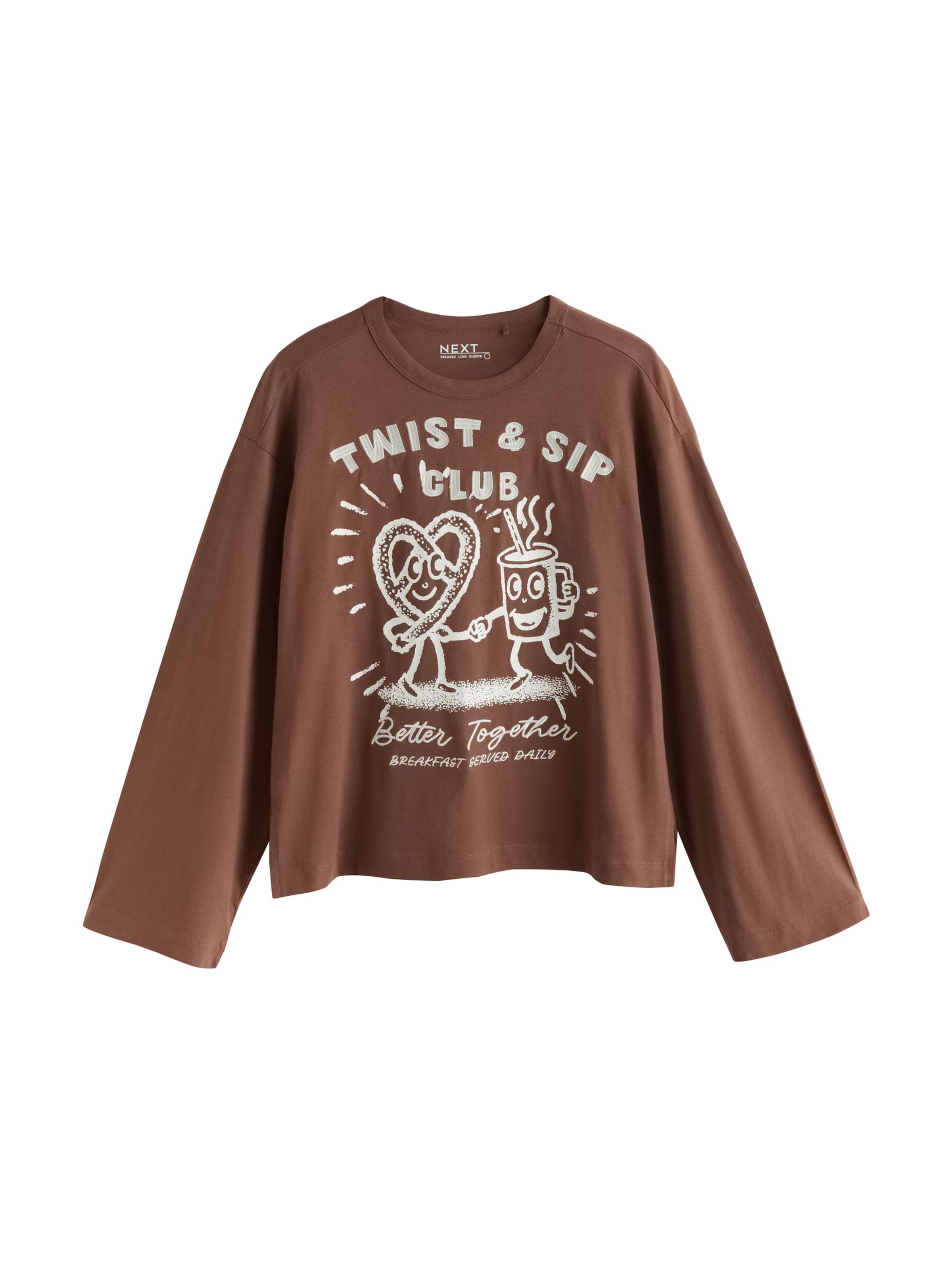 Next - Camiseta en marrón: frente