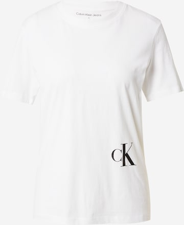 Calvin Klein Jeans T-Shirt in Weiß: predná strana