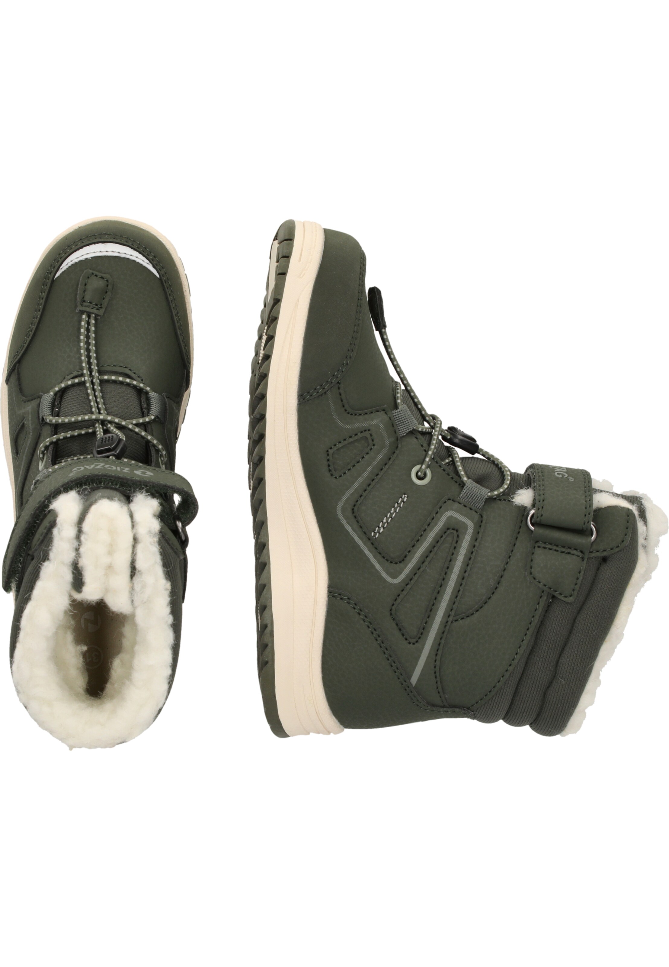 ZigZag Snow Boots 'Rincet' in Green