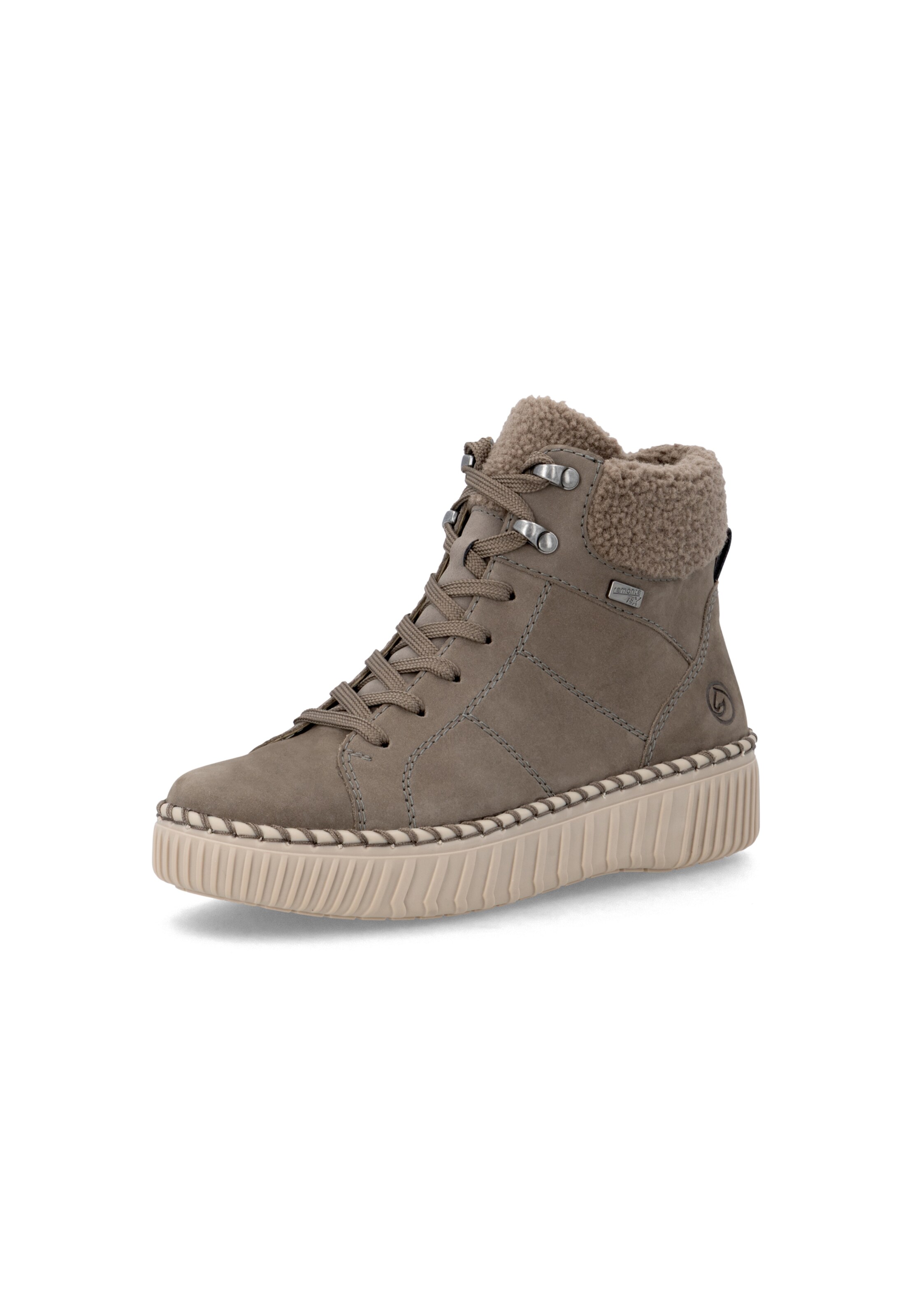 Bottes à lacets ' D4A74 ' REMONTE en gris : devant