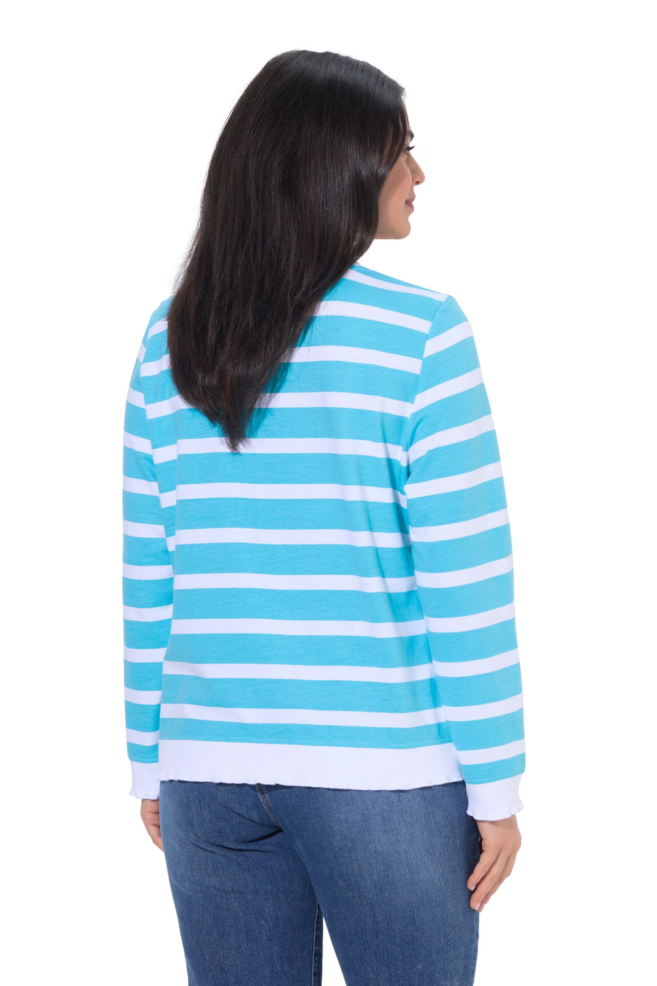 Ulla Popken Sweatshirt in Blue