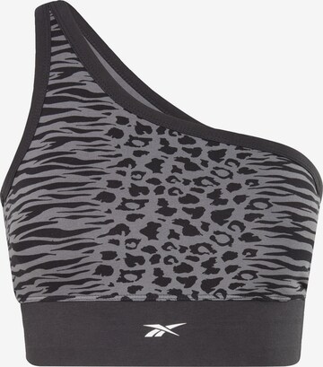 Reebok Bustier Sport bh in Grijs: voorkant