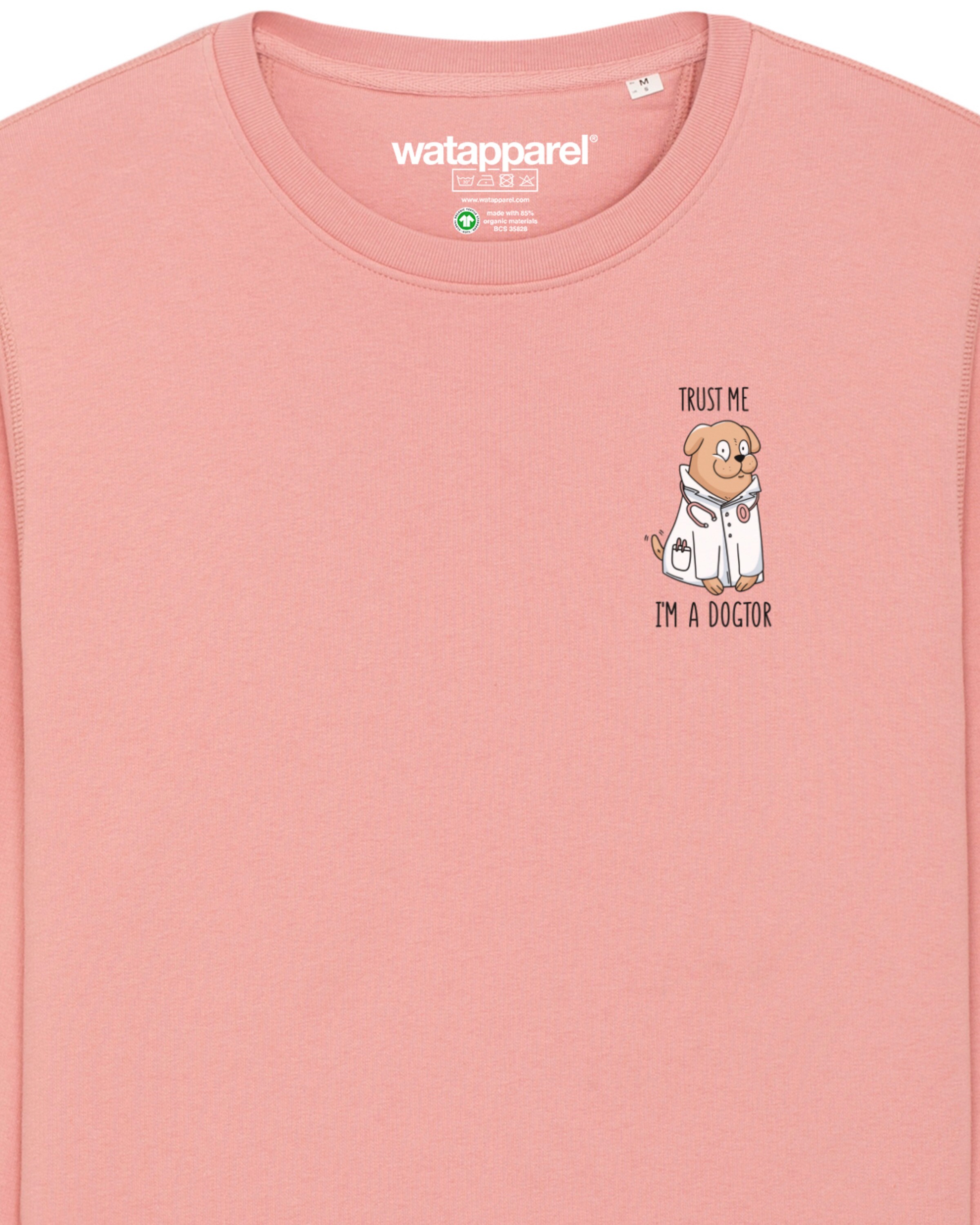 Watapparel Sweatshirt ' Dogtor ' in Pink