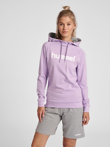 Sweat de sport Hummel en rose : devant