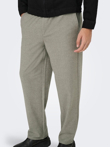 Only & Sons Loose fit Pants 'ONSMark' in Grey