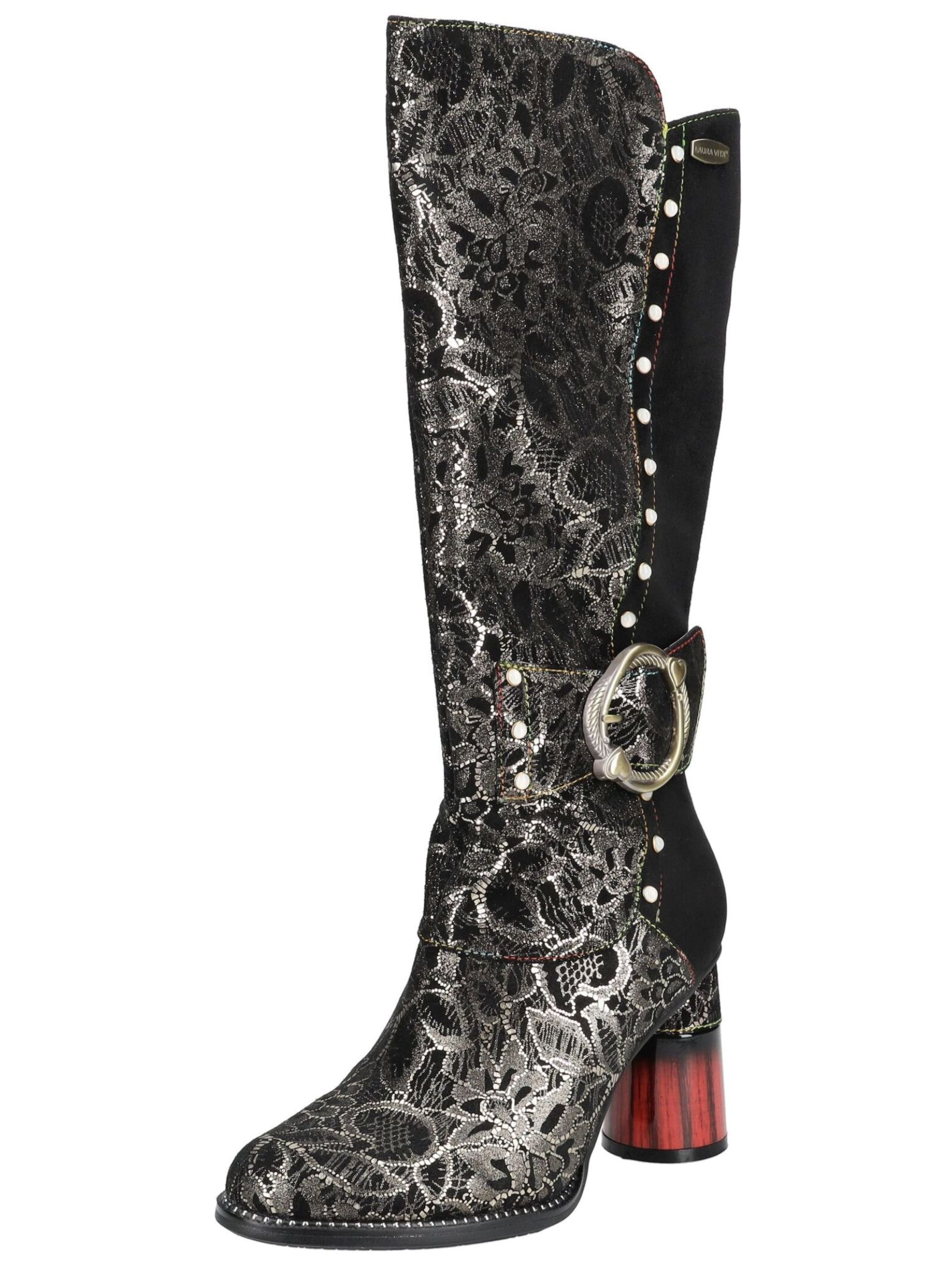 Bottes Laura Vita en argent : devant