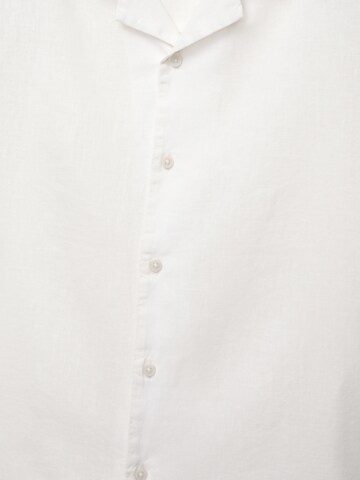 Pull&Bear Comfort fit Button Up Shirt in White