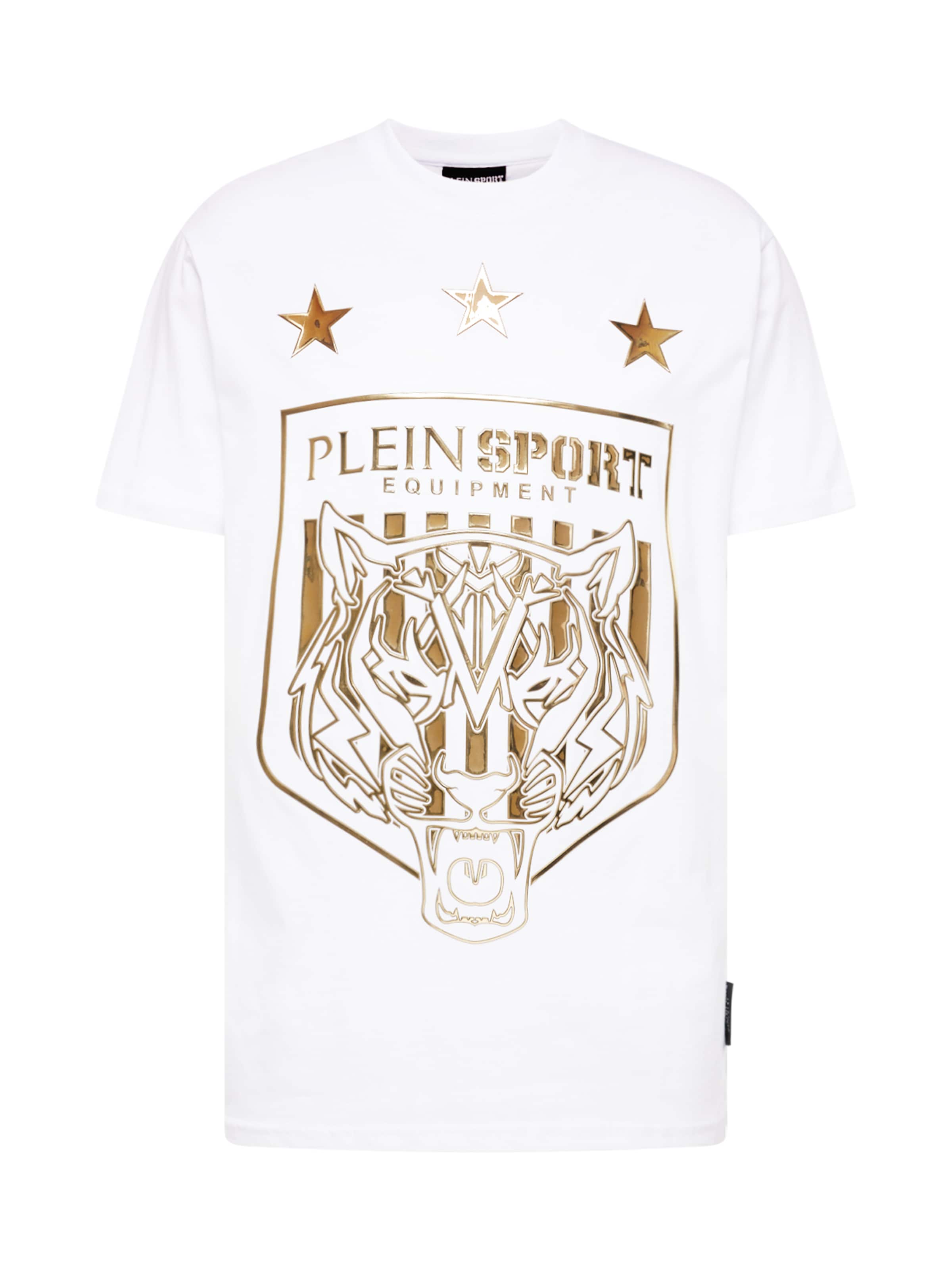 Maglietta 'Tiger' di Plein Sport in bianco: frontale