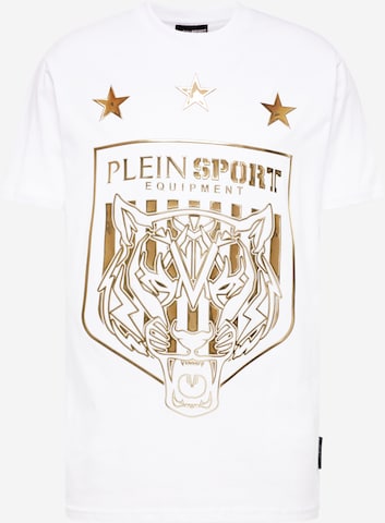 Maglietta 'Tiger' di Plein Sport in bianco: frontale