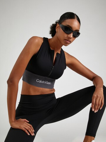 Calvin Klein Sport Μπουστάκι Αθλητικό σουτιέν σε μαύρο: μπροστά