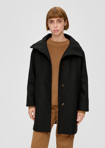 s.Oliver Between-Seasons Coat in Black: front