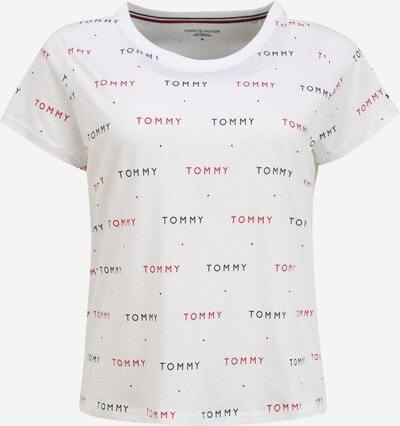 Bluză de noapte Tommy Hilfiger Underwear pe bleumarin / roșu rodie / alb, Vizualizare produs