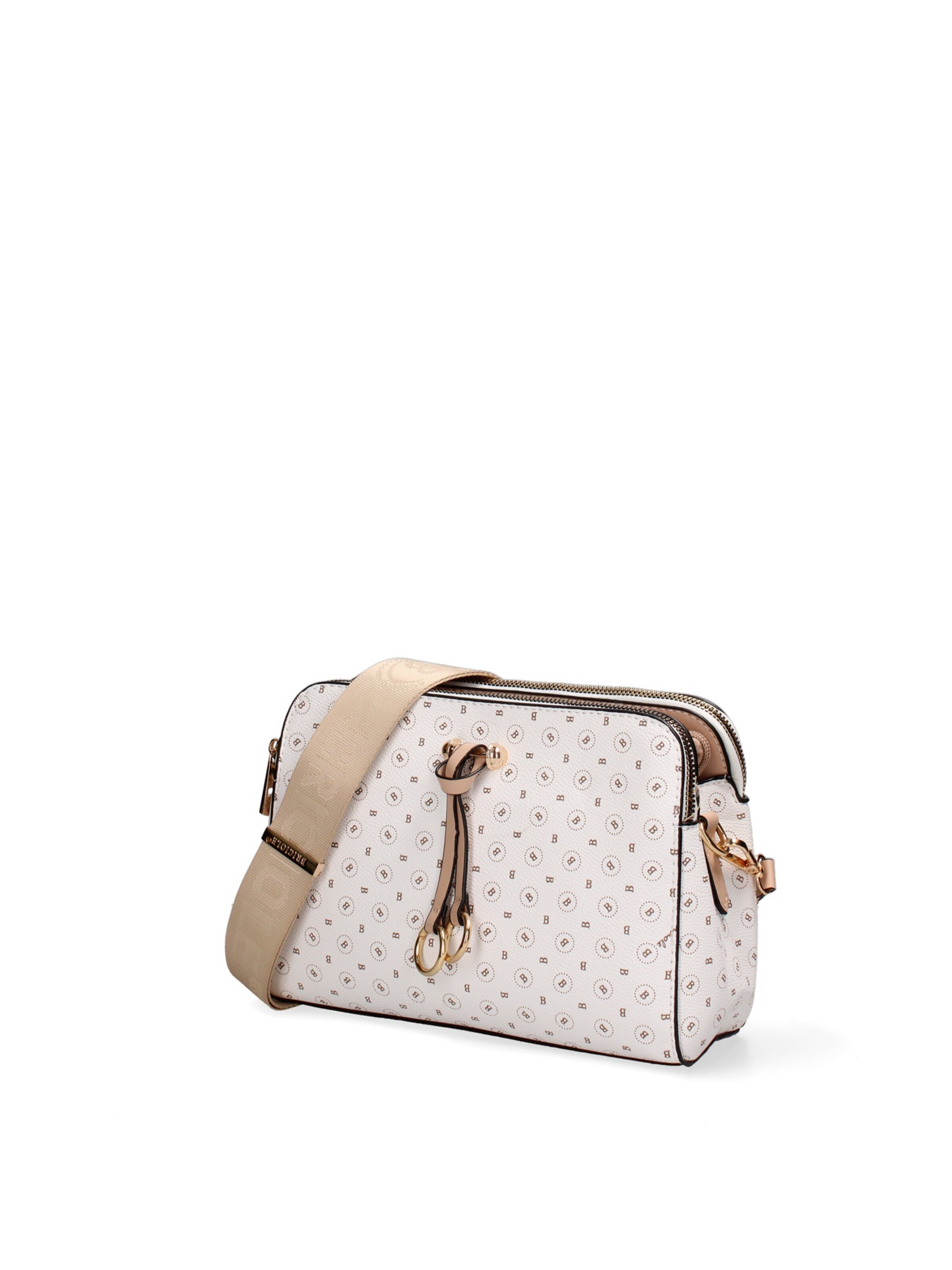 Borsa a spalla di Briciole in bianco: frontale